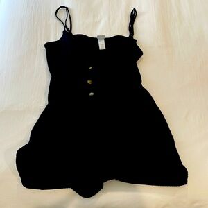 H&M black romper size medium